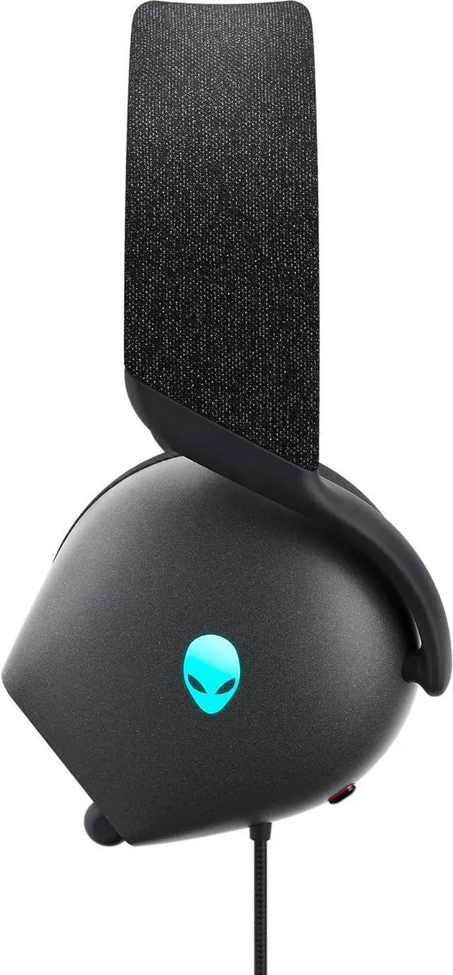 Alt view image 3 of 7 - Alienware AW520H Wired Gaming Headset - Dolby Atmos, Unidirectional, AlienFX 16.8 Million RGB Colors, Microphone Mute, Volume On-headset Controls, 40mm Hi-Res Certified - Dark Side of the Moon