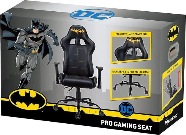 Alt view image 5 of 5 - Batman - Official Ergonomic Gamer Chair Adjustable Back and Armrests - Adult Gaming Chair