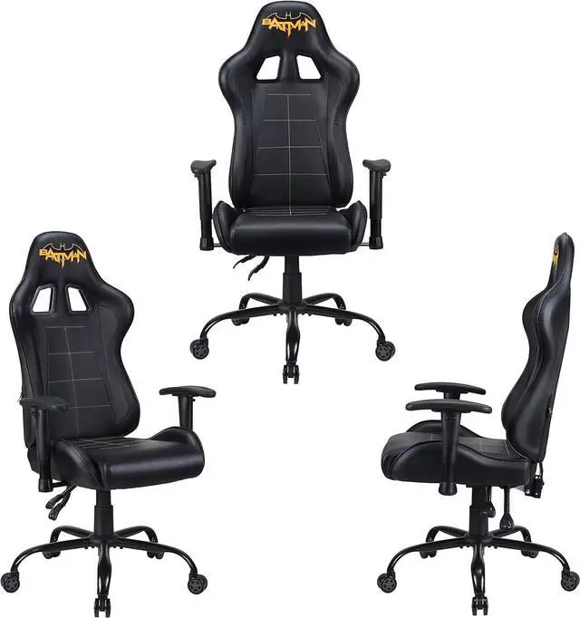 Alt view image 3 of 5 - Batman - Official Ergonomic Gamer Chair Adjustable Back and Armrests - Adult Gaming Chair