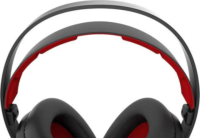 Alt view image 2 of 7 - Koss GMR540-A-ISO Over-Ear Closed-Back Gaming Headphones, Volume Control + Mute Switch, Detachable Boom Microphone, Ultra Lightweight and Durable Design, Black and Red
