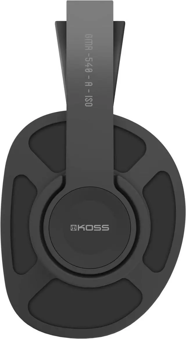 Alt view image 3 of 7 - Koss GMR540-A-ISO Over-Ear Closed-Back Gaming Headphones, Volume Control + Mute Switch, Detachable Boom Microphone, Ultra Lightweight and Durable Design, Black and Red