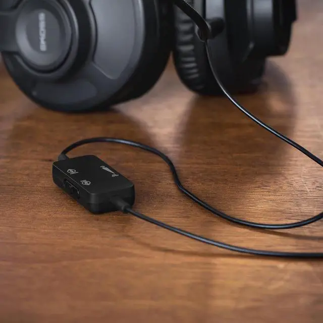 Alt view image 7 of 7 - Koss GMR540-A-ISO Over-Ear Closed-Back Gaming Headphones, Volume Control + Mute Switch, Detachable Boom Microphone, Ultra Lightweight and Durable Design, Black and Red