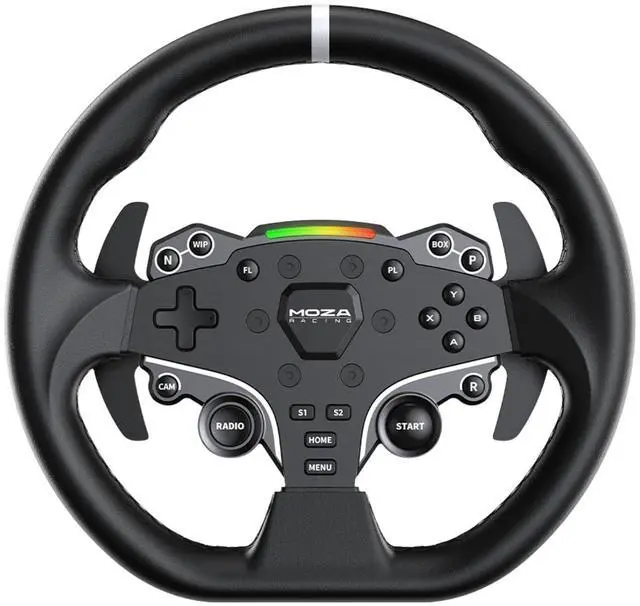 Alt view image 3 of 7 - MOZA Racing R5 Bundle Kit 5.5 Nm of Torque Direct Drive Wheel Base Power Aeroplane Grade Aluminum High-Strength 11-Inch ES Steel, SR-P Lite Dual Pedals and Table Clamp