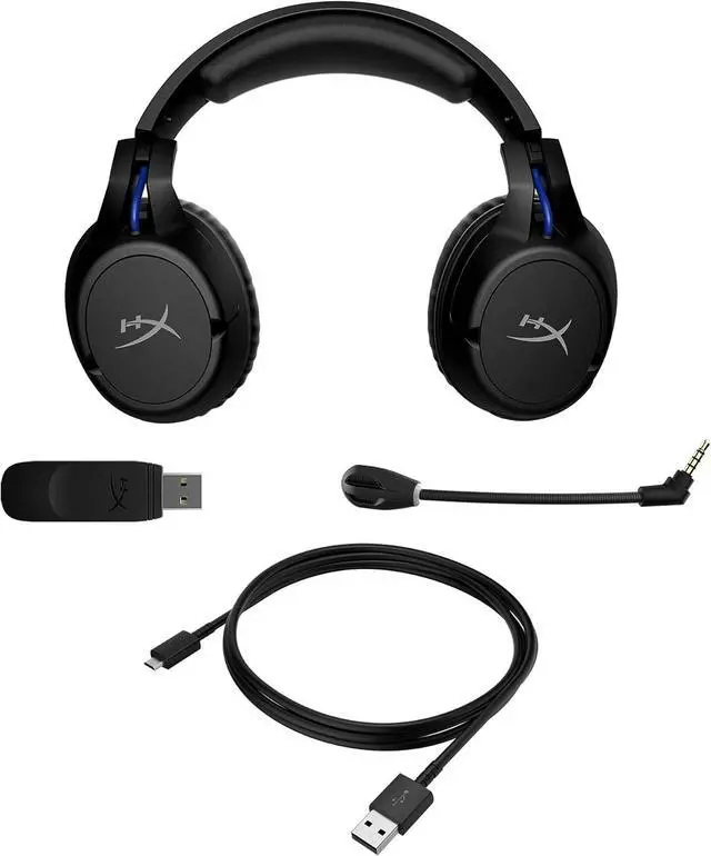 Alt view image 6 of 7 - HyperX Cloud Flight  Wireless Gaming Headset for PS5 and PS4, Up to 30-hour battery, Memory foam ear cushions and premium leatherette, Noise-Cancelling Microphone with LED Mic Mute