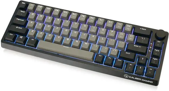 Main image of IOGEAR MECHLITE Nano 65% Mechanical Keyboard - 67 Keys - Compact Layout, Bluetooth, USB-C, Red Switches, RGB Backlit, PBT Keycaps, Volume Knob, for Windows, Mac, Android, iOS  GKB610R