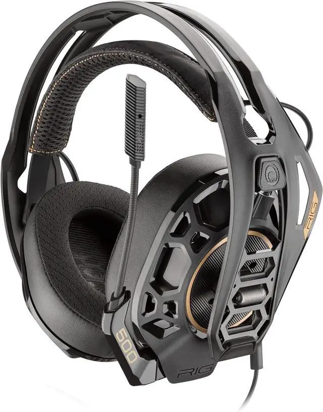 Main image of RIG 500 PRO HS Officially Licensed PlayStation Competition-Grade Headset with RIG Audio Dial for PS4, PS5, PC - 50mm Speaker Drivers - Flip to Mute Noise Canceling Mic