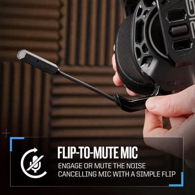 Alt view image 5 of 7 - RIG 500 PRO HS Officially Licensed PlayStation Competition-Grade Headset with RIG Audio Dial for PS4, PS5, PC - 50mm Speaker Drivers - Flip to Mute Noise Canceling Mic