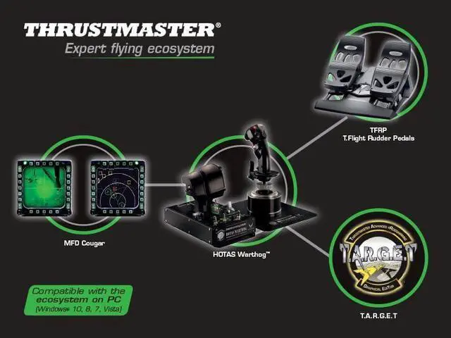 Alt view image 7 of 7 - Thrustmaster HOTAS Warthog Flight Stick for Flight Simulation, Official Replica of the U.S Air Force A-10C Aircraft (Compatible with PC)