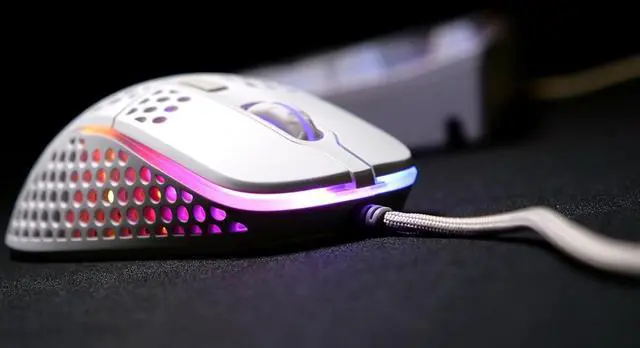 Alt view image 2 of 6 - Xtrfy M4 RGB, Ultra-Light Wired Gaming Mouse, Ergonomic Design for Right-Handers, Cutting-Edge Pixart 3389 Sensor, Adjustable RGB Lighting, White Edition