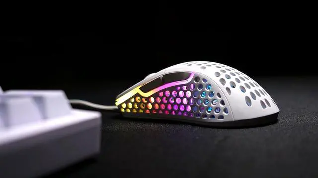 Alt view image 4 of 6 - Xtrfy M4 RGB, Ultra-Light Wired Gaming Mouse, Ergonomic Design for Right-Handers, Cutting-Edge Pixart 3389 Sensor, Adjustable RGB Lighting, White Edition