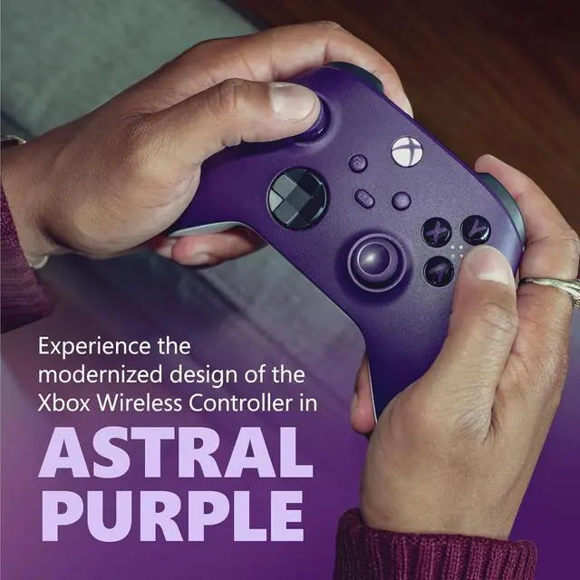 Alt view image 2 of 7 - Xbox Core Wireless Gaming Controller  Astral Purple Series X|S, One, Windows PC, Android, and iOS