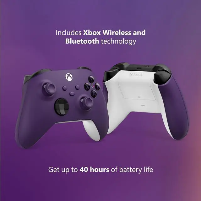 Alt view image 6 of 7 - Xbox Core Wireless Gaming Controller  Astral Purple Series X|S, One, Windows PC, Android, and iOS