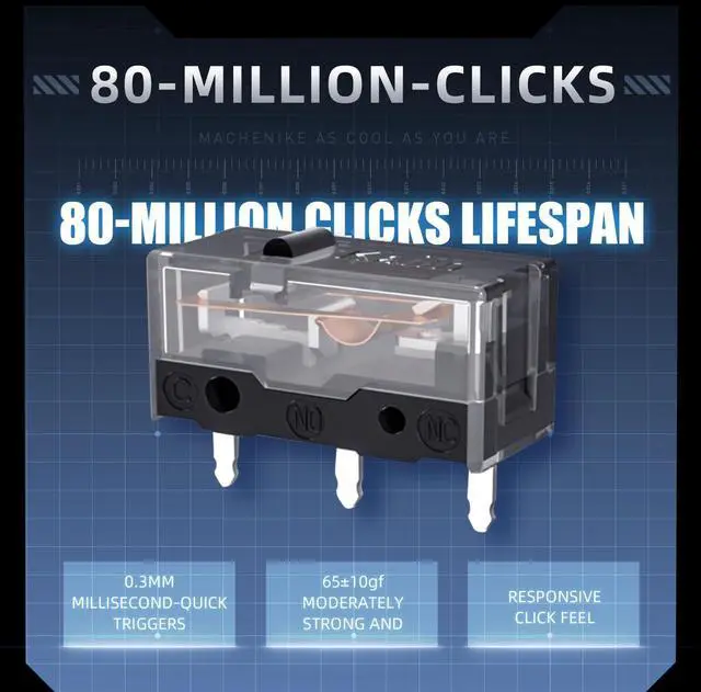 Alt view image 7 of 7 - Machenike 8KHz Wireless Gaming Mouse with RGB Charging Dock,26,000 DPI,PAW3395 Sensor,RGB Backlit,6 Programmable Buttons,Long Battery Life,Gaming Mice Compatible with PC, Mac