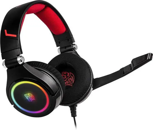 Alt view image 4 of 7 - Tt eSPORTS Cronos RGB 3D 7.1 Surround Sound PC Gaming Headset