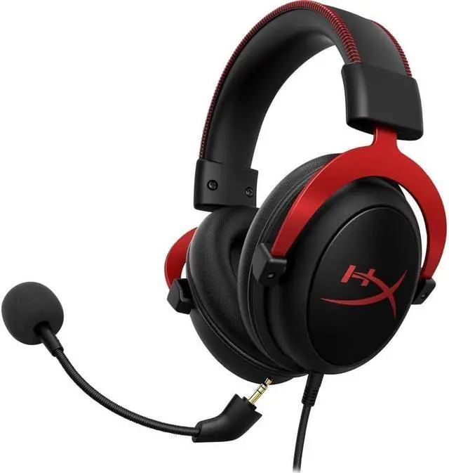Alt view image 3 of 4 - HyperX Cloud II - Gaming Headset, 7.1 Surround Sound, Memory Foam Ear Pads, Durable Aluminum Frame, Detachable Microphone, Works with PC, PS5, PS4, Xbox Series X|S, Xbox One  Red