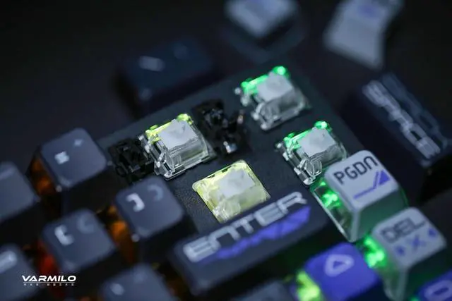 Alt view image 6 of 7 - Varmilo Victory 67 Gaming Mechanical Keyboard, Wired USB, Hot-swappable Switches, RGB Lighting