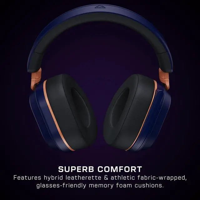 Alt view image 7 of 7 - Turtle Beach Stealth 700 Gen 3 Wireless Multiplatform Amplified Gaming Headset for Xbox Series X|S, Xbox One, PC, PS5, Mobile  60mm Drivers, AI Noise-Cancelling Mic, Bluetooth, 80-Hr Battery  Cobalt