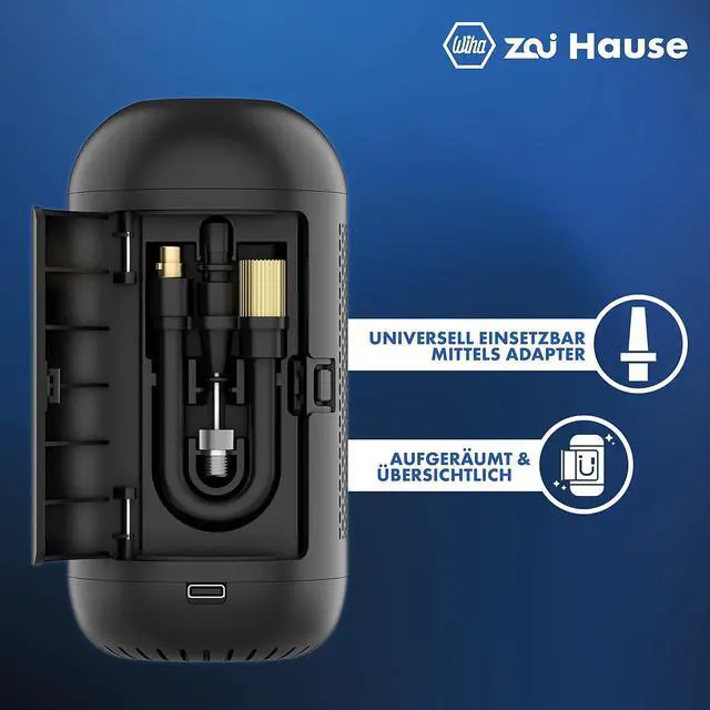 Alt view image 3 of 7 - Wiha zai Hause Akku-Luftpumpe 6tlg | 45255