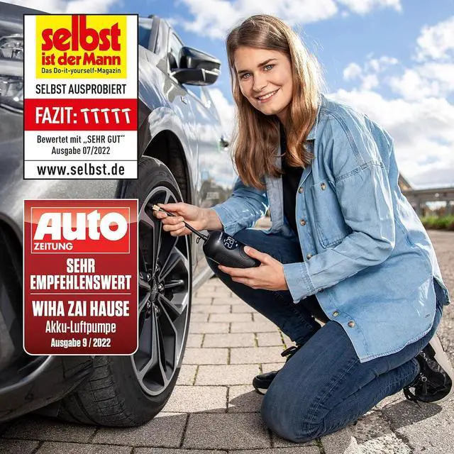 Alt view image 6 of 7 - Wiha zai Hause Akku-Luftpumpe 6tlg | 45255