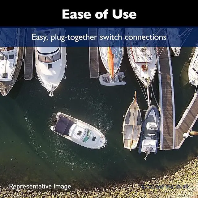 Alt view image 3 of 6 - Lewmar Single Boat Joystick Thruster Control with Ergonomic, Tactile Pad, Sealed Membrane Switch Panel, Multi-Function LED Display, 12-24 Dual Voltage Supply