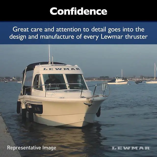 Alt view image 5 of 6 - Lewmar Single Boat Joystick Thruster Control with Ergonomic, Tactile Pad, Sealed Membrane Switch Panel, Multi-Function LED Display, 12-24 Dual Voltage Supply