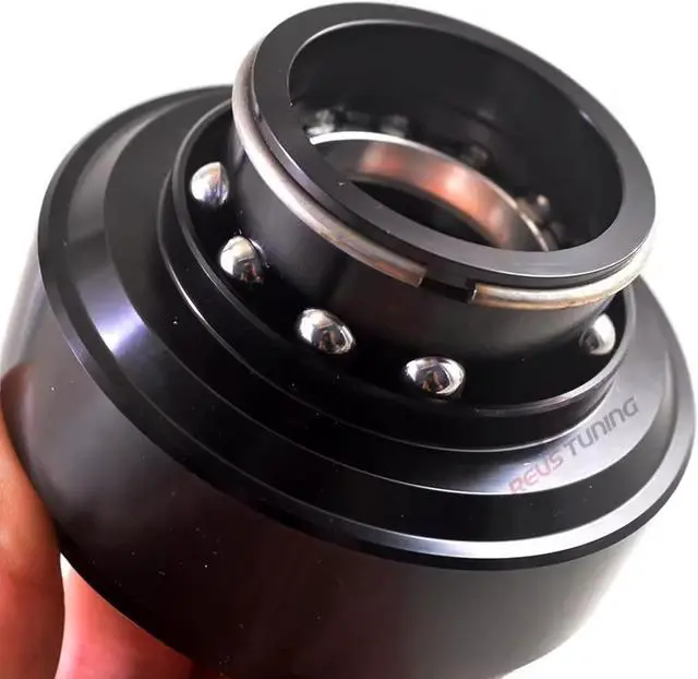 Alt view image 6 of 7 - Obokidlyamor Replace Quick Release Adapter Steering Wheel Replace Panel For MOZA R21/R16/R9 V2/R5/R3 Bundle Gaming Racing Wheel;70mm 6-hole steering wheel kit (Quick Release)