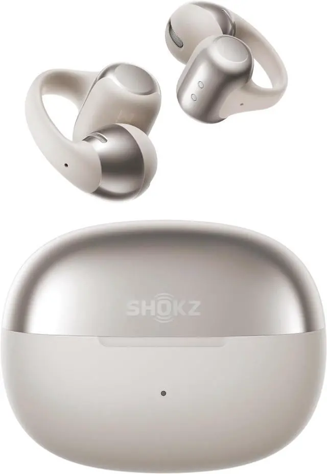 Main image of SHOKZ OpenDots ONE - Open-Ear Headphones - Wireless Bluetooth Earbuds with Microphone - Secure, Lightweight, Clip-On Fit - Premium Dolby Audio - Water Resistant - Fast Charging - Up to 40 hrs Playtime
