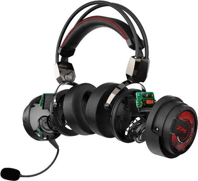 Alt view image 6 of 7 - XPG Precog Gaming Headset with Mic Hi-Fidelity Dual Drivers 7.1 Virtual Surround Sound (XPG Precog), One Size