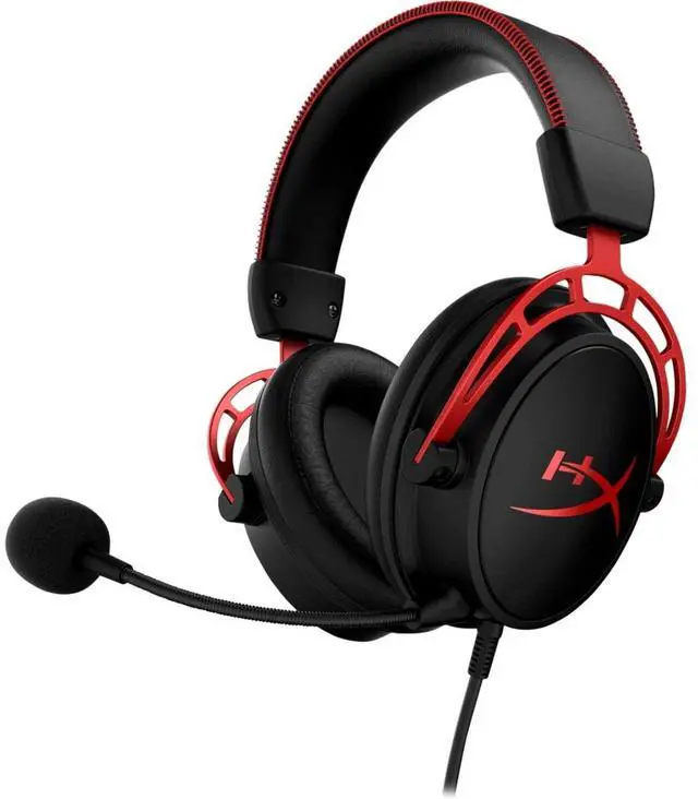 Alt view image 2 of 7 - HyperX Cloud Alpha - Gaming Headset, Dual Chamber Drivers, Legendary Comfort, Aluminum Frame, Detachable Microphone & SoloCast  USB Condenser Gaming Microphone