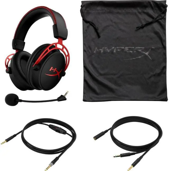 Alt view image 4 of 7 - HyperX Cloud Alpha - Gaming Headset, Dual Chamber Drivers, Legendary Comfort, Aluminum Frame, Detachable Microphone & SoloCast  USB Condenser Gaming Microphone