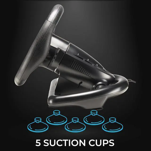 Alt view image 7 of 7 - SUBSONIC - Superdrive SV450 Racing Steering Wheel with Pedals and Shifters. For Xbox Series X/S, Switch 2 / Switch, PS4, Xbox One and PC - Black