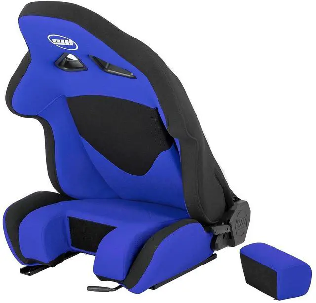 Alt view image 5 of 7 - OpenWheeler SimFab Flight Simulator Seat With Seat Base Cut Out For Fighter Stick Or Helicopter Collective, blue