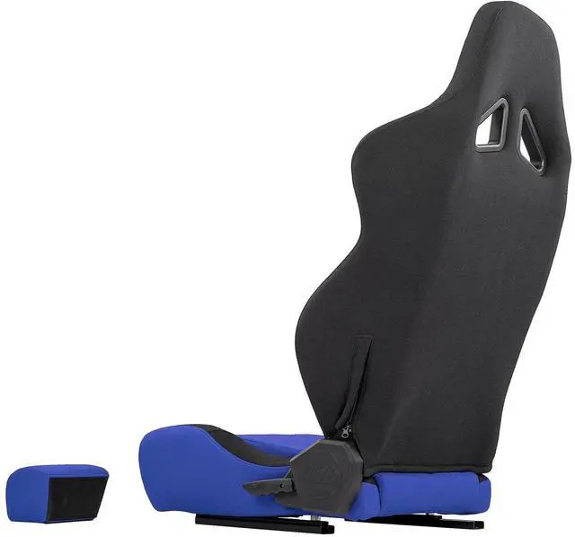 Alt view image 6 of 7 - OpenWheeler SimFab Flight Simulator Seat With Seat Base Cut Out For Fighter Stick Or Helicopter Collective, blue
