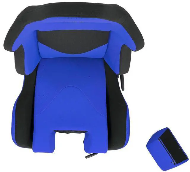 Alt view image 7 of 7 - OpenWheeler SimFab Flight Simulator Seat With Seat Base Cut Out For Fighter Stick Or Helicopter Collective, blue