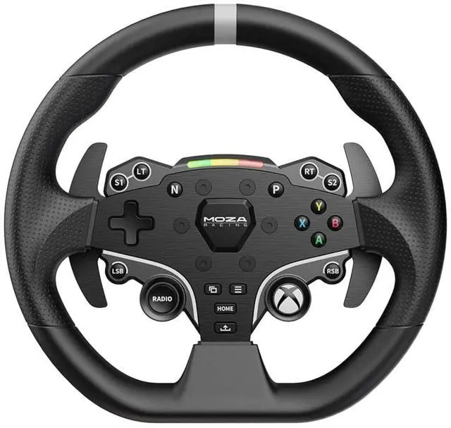 Main image of MOZA ESX Steering Wheel for PC & Xbox Universal 11 Inches Alloy Material Racing Game Controller,officially Licensed by Microsoft