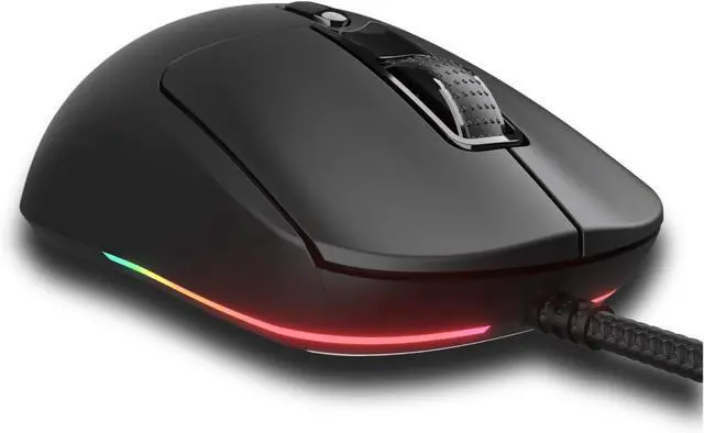 Alt view image 5 of 6 - Cougar Minos Neo RGB Wired Gaming Mouse - 63g Ultra-Light, Symmetrical Design, PAW 3327 6200 DPI Optical Sensor, 1000Hz Polling Rate, Windows-Compatible, Black