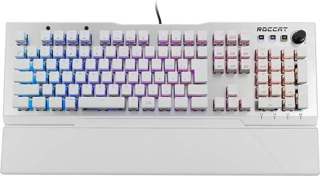 Main image of ROCCAT Vulcan 122 AIMO RGB Mechanical Gaming Keyboard JP Japanese Array Model Silent Linear (Equivalent to Red Axis) Domestic Genuine White German Design ROC-12-956-RD