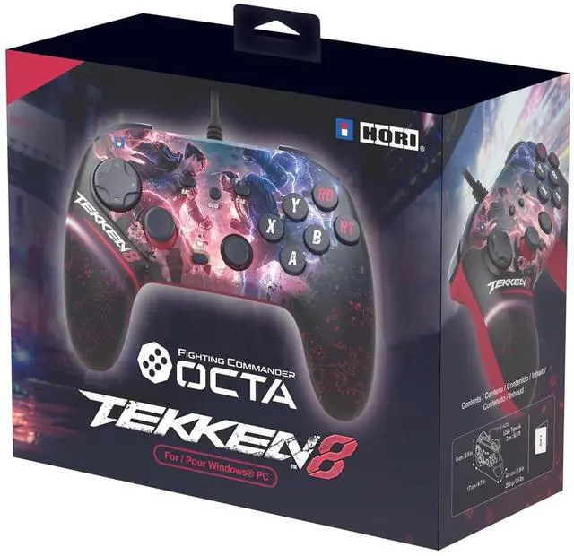 Alt view image 6 of 6 - HORI Fighting Commander OCTA (TEKKEN 8 Edition) for Windows PC - Tournament Grade Wired Fightpad Officially Licensed by Bandai Namco Entertainment