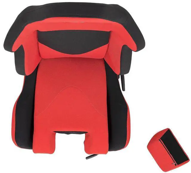 Alt view image 7 of 7 - SimFab Flight Simulator Seat With Seat Base Cut Out For Fighter Stick Or Helicopter Collective, red