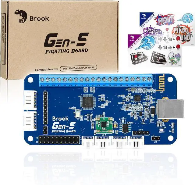 Main image of Brook Gaming GEN 5 Fighting Board with RGB Sticker  Multi-Platform Support for PS5, PS4, NS, NS2 & PC  Ultra-Fast Input for Competitive PlayExclusive Version