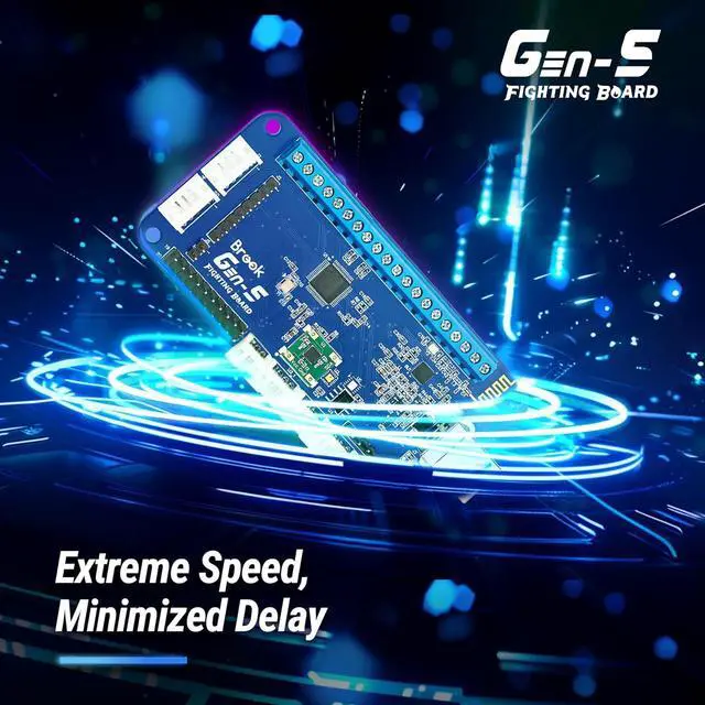 Alt view image 7 of 7 - Brook Gaming GEN 5 Fighting Board with RGB Sticker  Multi-Platform Support for PS5, PS4, NS, NS2 & PC  Ultra-Fast Input for Competitive PlayExclusive Version