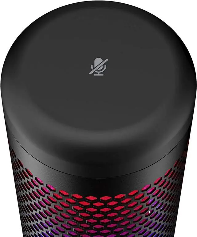Alt view image 5 of 7 - HyperX QuadCast S  RGB USB Condenser Microphone for PC, PS4, PS5 and Mac, Anti-Vibration Shock Mount, 4 Polar Patterns, Pop Filter, Gain Control, Gaming, Streaming, Podcasts, Kwalicable Micro SD Card
