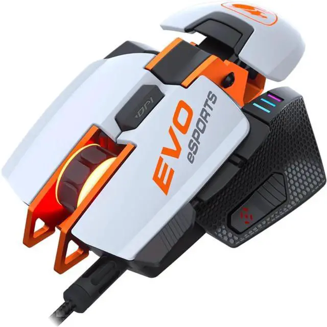 Alt view image 3 of 7 - COUGAR Gaming Mouse 700M Evo 16000 DPI Aluminium White 3M7EVWOW.0001