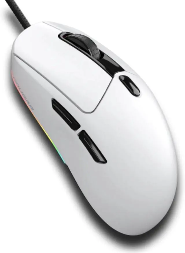 Alt view image 7 of 7 - Cougar Minos Neo RGB Wired Gaming Mouse - 63g Ultra-Light, Symmetrical Design, PAW 3327 6200 DPI Optical Sensor, 1000Hz Polling Rate, Windows-Compatible, White