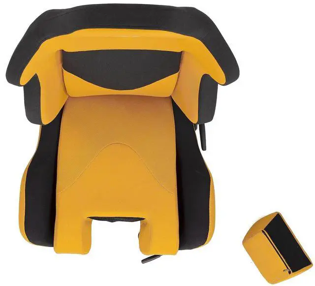 Alt view image 7 of 7 - SimFab Flight Simulator Seat With Seat Base Cut Out For Fighter Stick Or Helicopter Collective, yellow