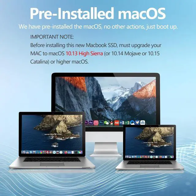 Alt view image 6 of 7 - MAC SSD 512GB Compatible with Apple MacBook Air A1465 A1466(Mid 2013-2017), MacBook Pro Retina A1398 A1502 (2013-2015), M.2 NVMe Solid State Drive