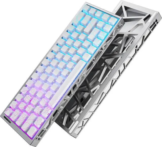 Main image of ZORNHER ZH68HE Wired Hall Effect CNC Aluminum Gaming Keyboard,65% Rapid Trigger Magnetic Keyboard,8K Hz Polling Rate,Magnetic Switch,Hot Swap,Adjustable Actuation, White Shine Though IMD Keycaps