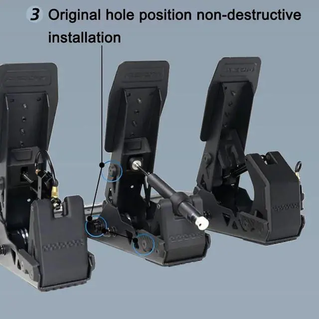 Alt view image 4 of 6 - Obokidlyamor Upgrade Kit For MOZA R5 SRP Lite /R9 SRP Set Pedal Throttle Clutch Brake Pedal Hydraulic Damping Retrofit Sim racing Game (Brake Damping)