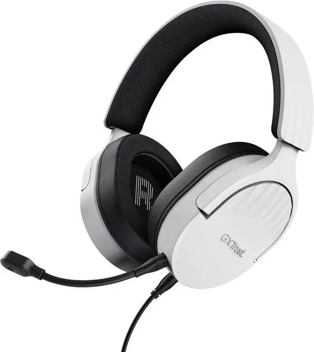 Main image of Trust Gaming GXT 489 Fayzo Gaming Headset for PC, PS5, PS4, Xbox Series X|S, Switch, Mobile, 3.5 mm Jack, 35% Recycled Plastics, Over-Ear Wired Headphones with Noise Cancelling Microphone - White