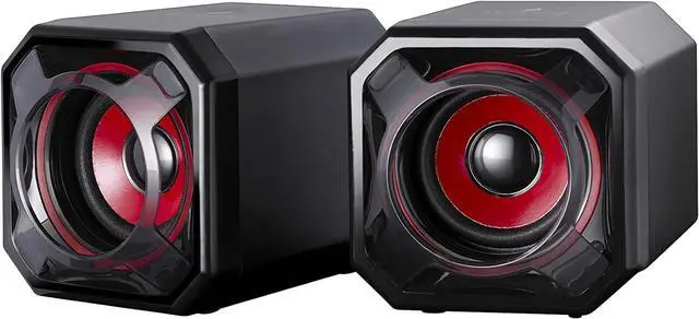 Main image of Surefire Speaker Gator Eye - 5W stereo gaming speaker - USB 2.0 - Loudspeaker boxes for PC & Notebook & PlayStation & Xbox I USB gaming speaker - PC speaker I powered by Verbatim